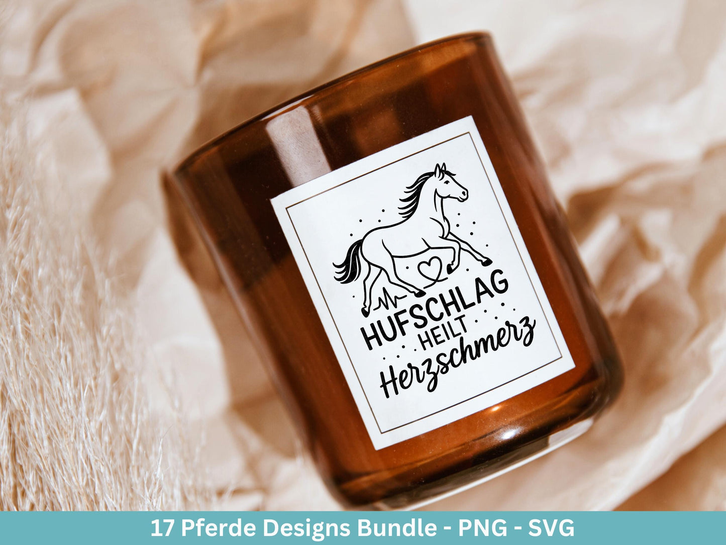 Pferde SVG Plotterdatei – Deutsche Reiter Sprüche & Pferdeliebe Designs – Hufe Sattel Stall – Laserdatei Cricut Silhouette Pferde Geschenk