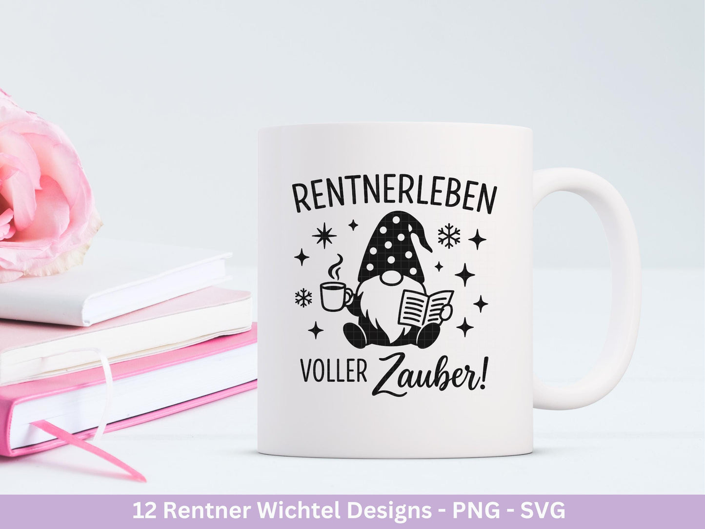Plotterdatei Rente - Rentner Spruch - Geschenk Rente - Wichtel Svg - Ruhestand svg - Deutsche Sprüche - Ruhestand Geschenk - Zwerg Svg Datei