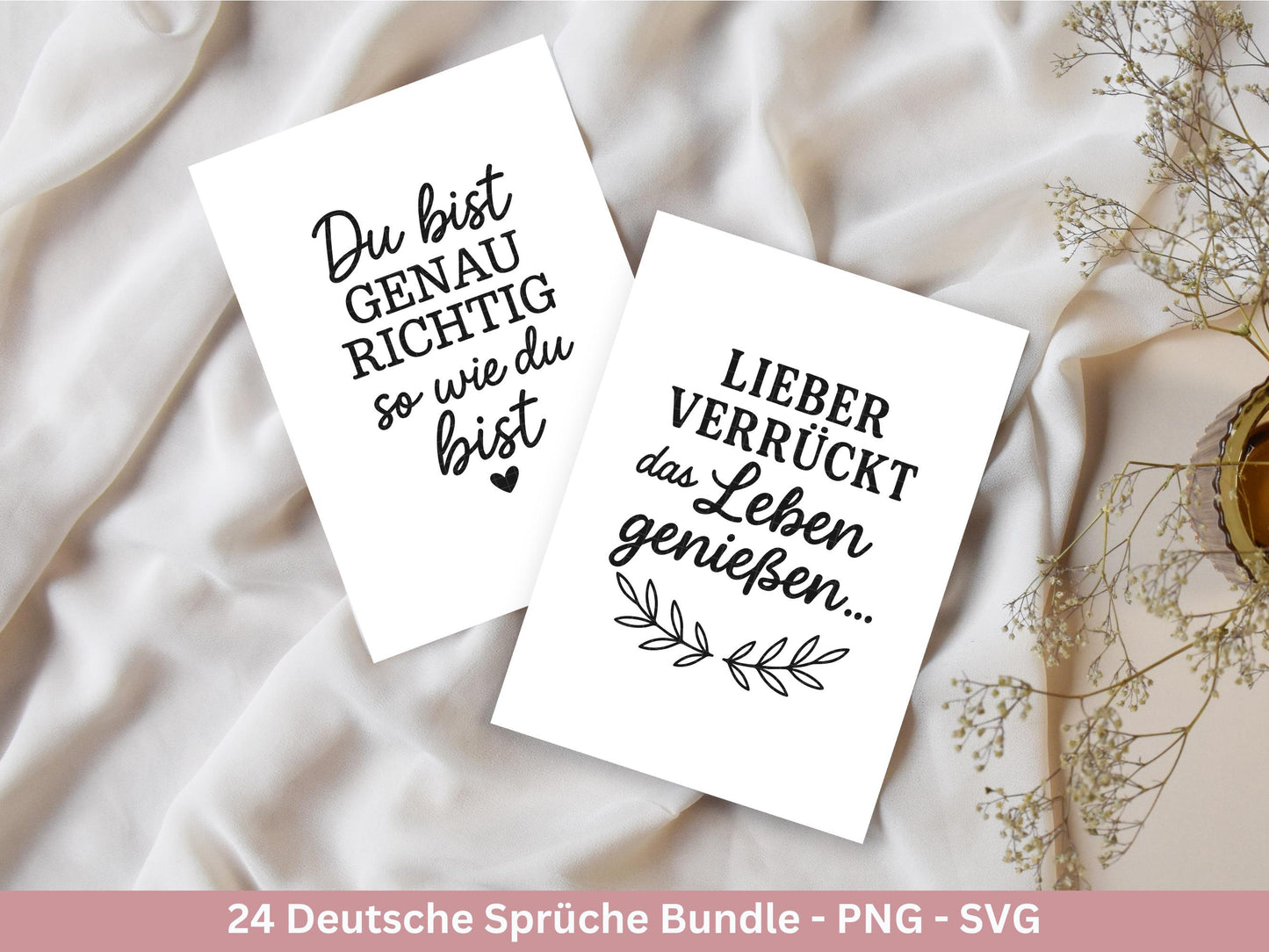 Deutsche Sprüche Plotterdatei - Positive Sprüche Svg - Svg Datei Liebe - Inspirierende Zitate - Positive Sprüche Svg - Laserdatei Spruch Svg