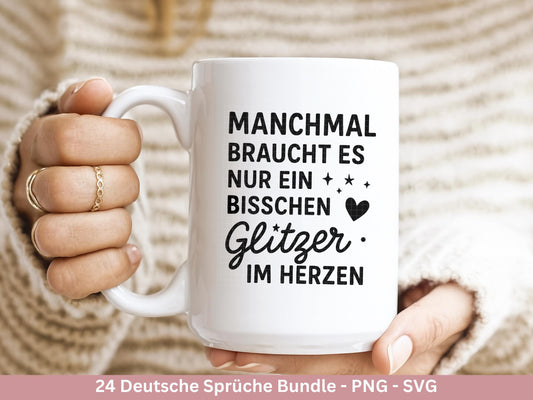 Deutsche Sprüche Plotterdatei - Positive Sprüche Svg - Svg Datei Liebe - Inspirierende Zitate - Positive Sprüche Svg - Laserdatei Spruch Svg