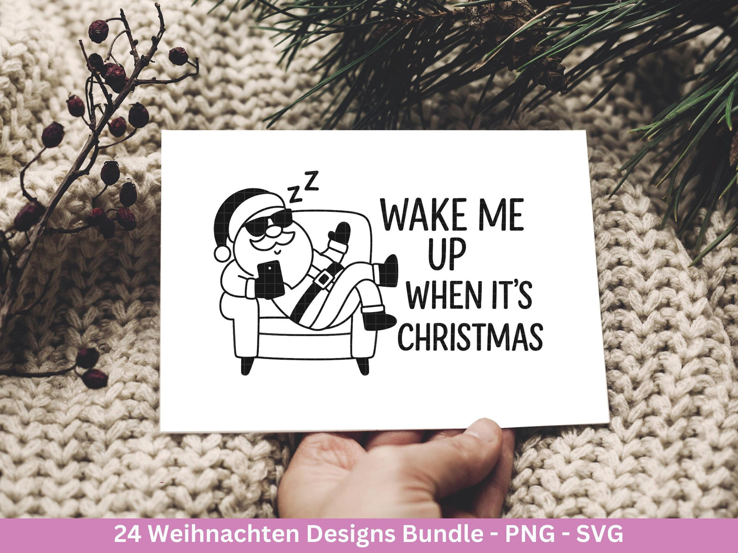 Weihnachten Plotterdatei Bundle – Lustige Weihnachtsmotive SVG PNG – Coole Tiere Sprüche – Winter Deko – Cricut Silhouette DIY Geschenkidee