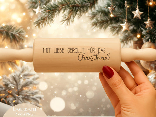 Laserdatei & Plotterdatei Backen Sprüche – SVG PNG – Teigrolle Gravurdatei – Plätzchen Backen Küche Deko – Geschenkidee Nudelholz Cricut