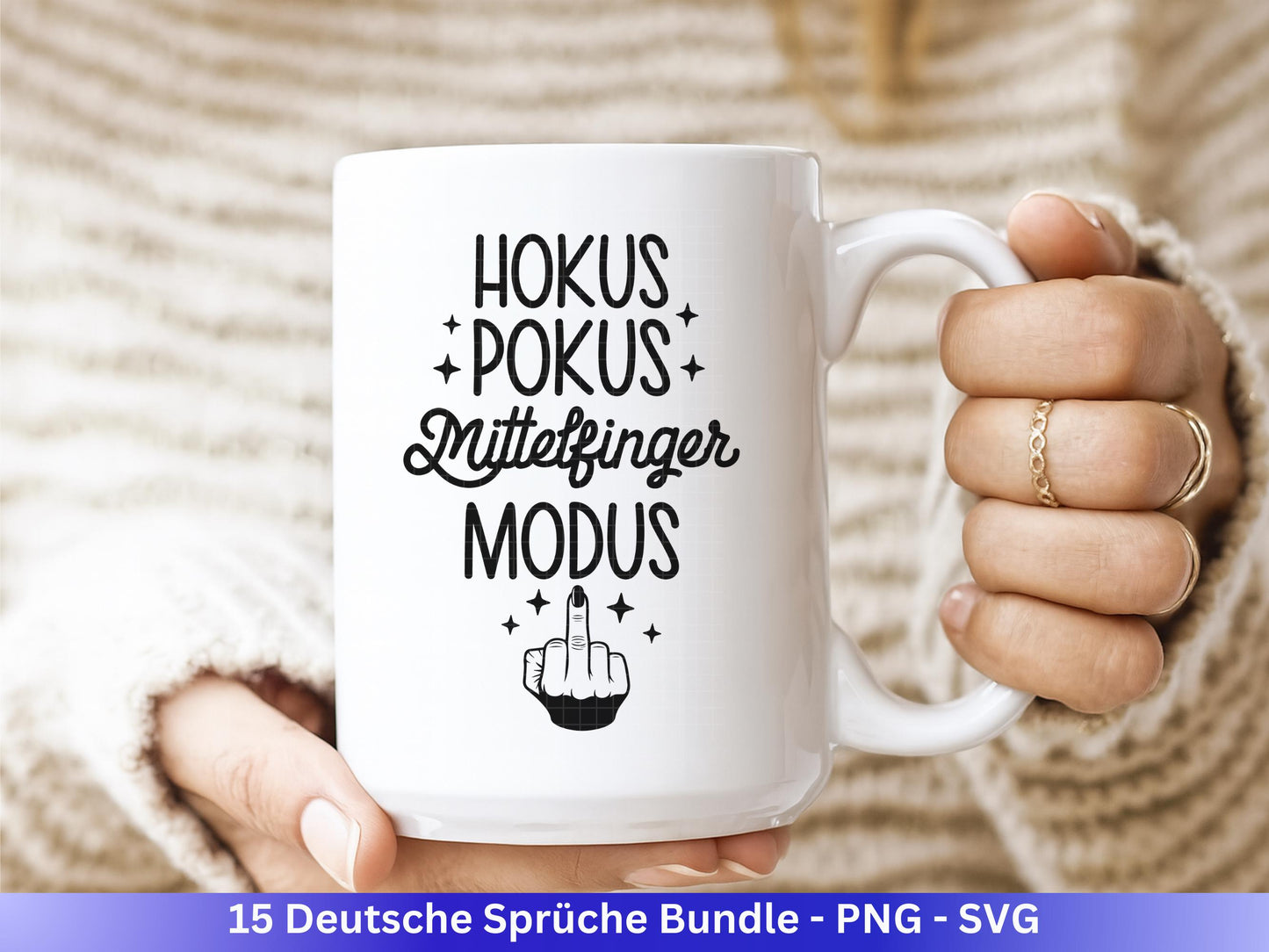 Deutsche Sprüche SVG Plotterdatei – Lustiges Bundle für Cricut & Silhouette – Lama Einhorn Kaffee Rente – Shirt Tasse Geschenkidee