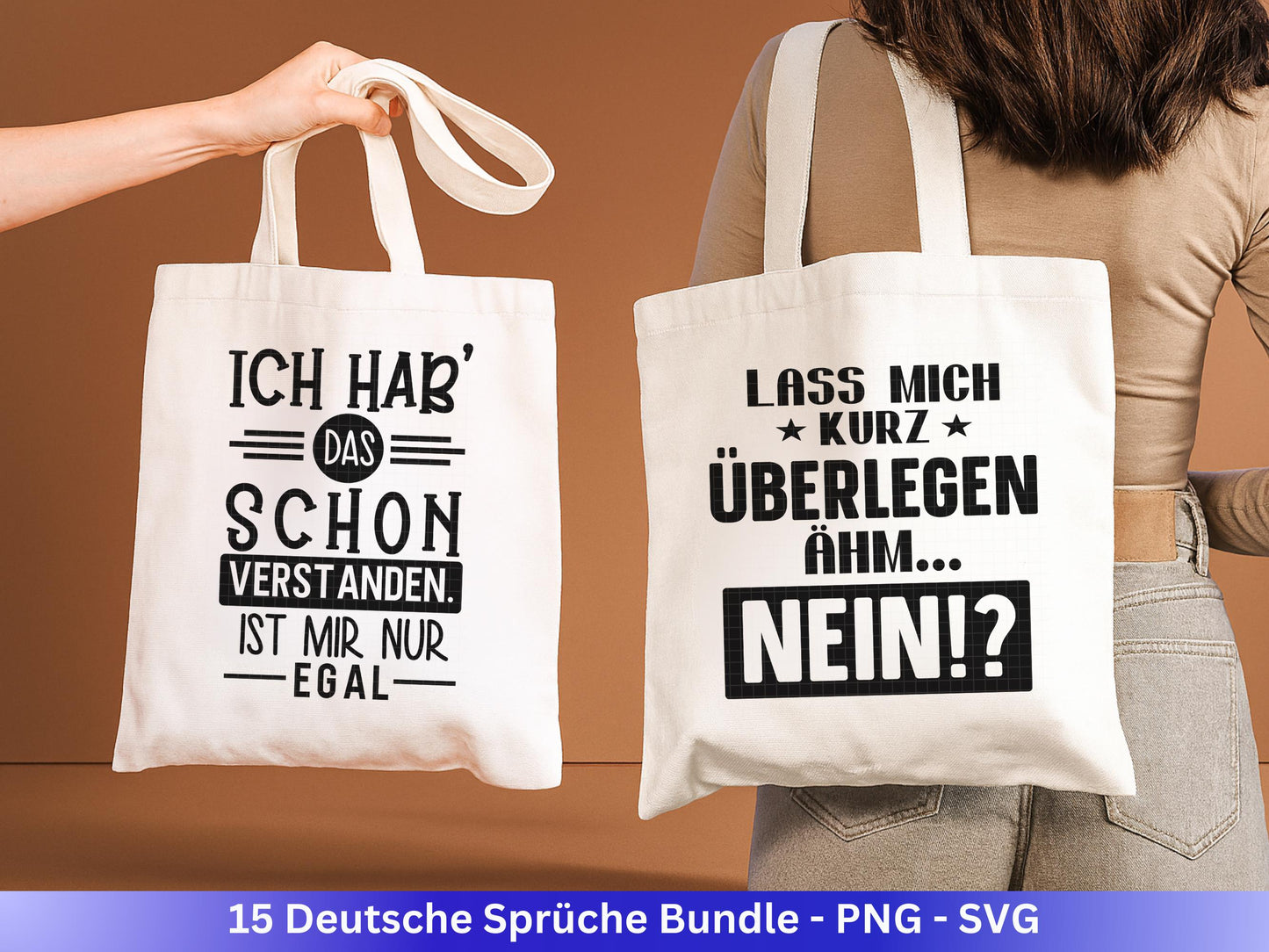 Deutsche Sprüche SVG Plotterdatei – Lustiges Bundle für Cricut & Silhouette – Lama Einhorn Kaffee Rente – Shirt Tasse Geschenkidee
