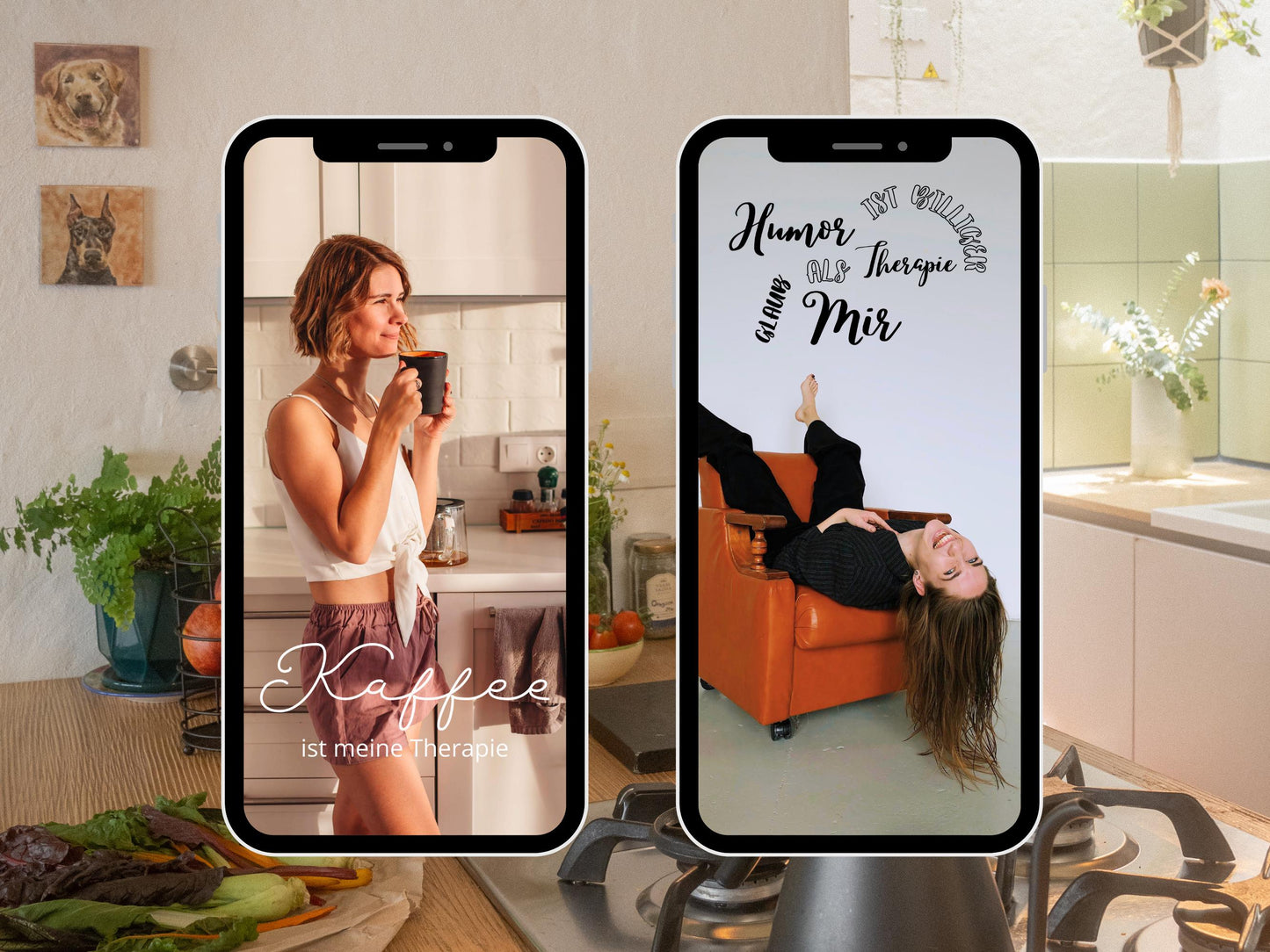 160 Instagram Story Sticker – Deutsch | Alltag | Kaffee | Humor | Home | Storysticker Daily | Basic | Kalligraphie | Guten Morgen | Sprüche