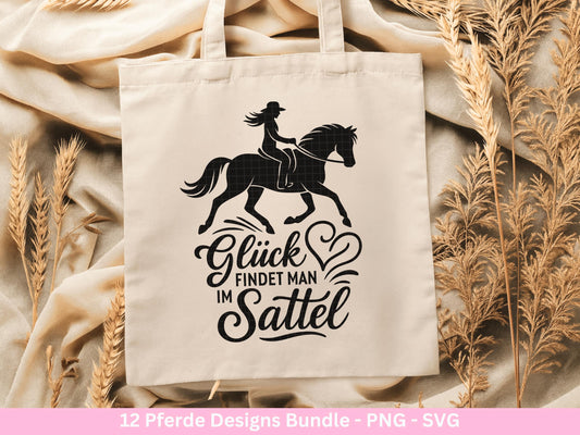 Pferde SVG Plotterdatei – Deutsche Sprüche & Reiter Sprüche – Seelenpferd Hufe Sattel – Laserdatei Cricut Silhouette Geschenk Pferdeliebe
