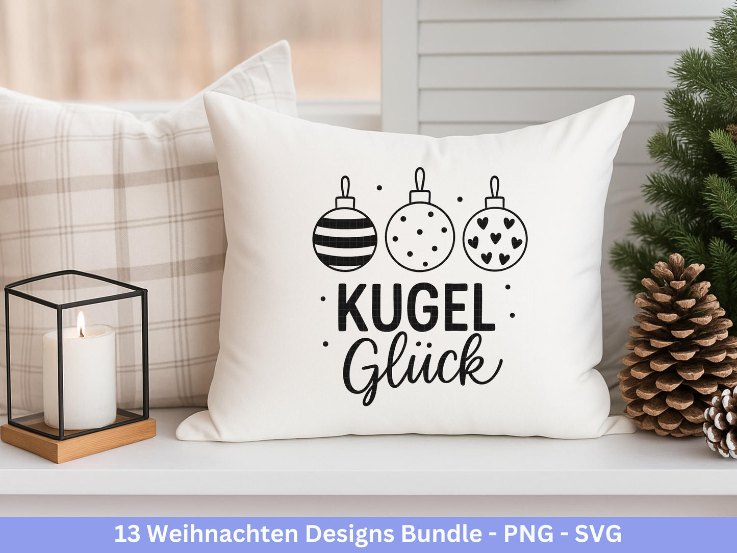 Weihnachten Plotterdatei und Laserdatei Bundle – Wintermotive SVG PNG – Rentier Pinguin Bär Sprüche – DIY Weihnachtsdeko Cricut Silhouette