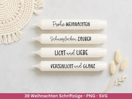 Weihnachten Schriftzüge Bundle – Plotterdatei & Laserdatei – Sprüche SVG PNG – Weihnachts Spruch Deko – Cricut Silhouette DIY Geschenkidee