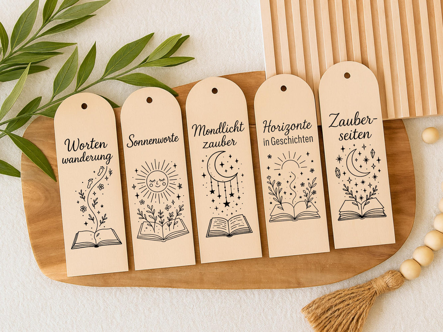 Lesezeichen SVG PNG – Laserdatei & Plotterdatei mit deutschen Sprüchen und Bücher Zitaten – Geschenkidee für Bücherfreunde Cricut Silhouette