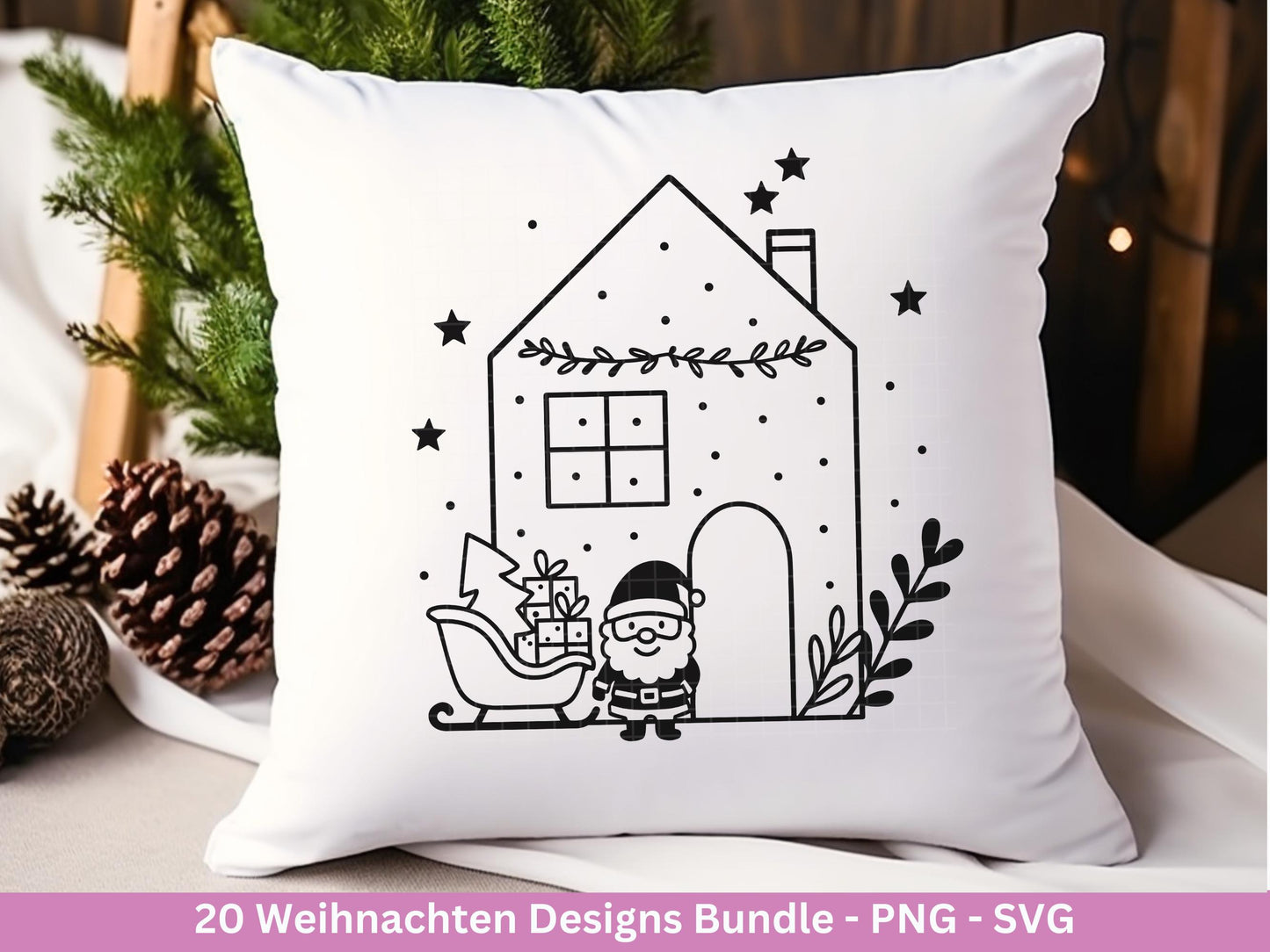 Weihnachten SVG Bundle – Deutsche Plotterdatei & Laserdatei | Frohe-Weihnachten Sprüche, Winter-Deko | PNG SVG | Cricut Silhouette – Diy