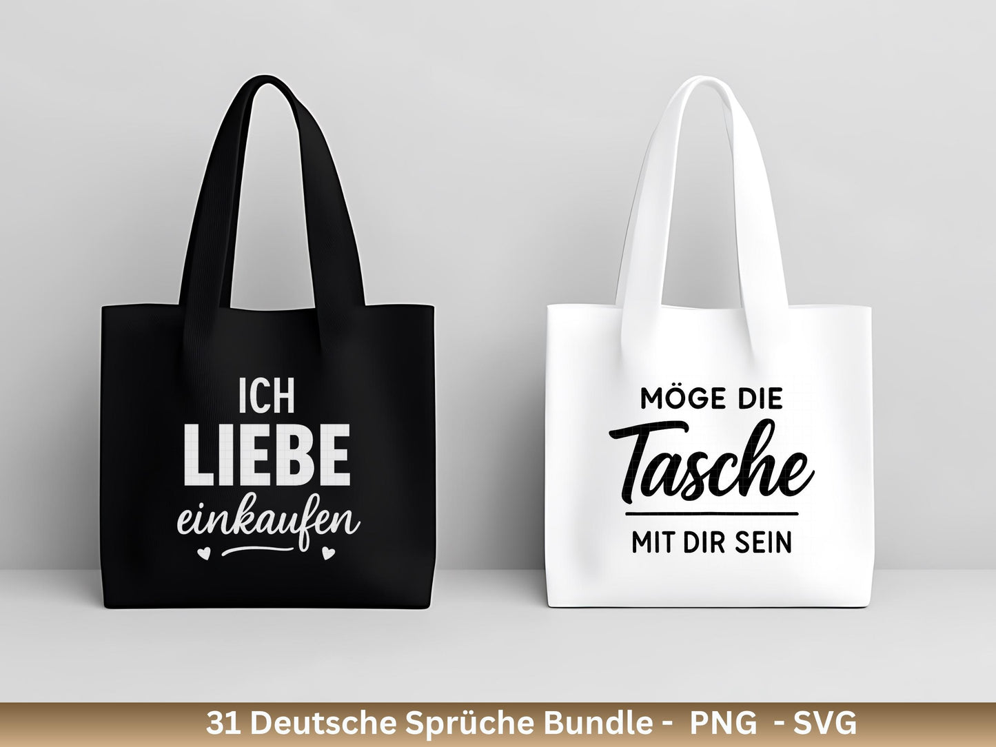 Lustige Shopping Sprüche SVG – Plotterdatei für Beutel, Tassen & Geschenke | Deutsche Zitate Bundle | Geschenkidee | Cricut Silhouette