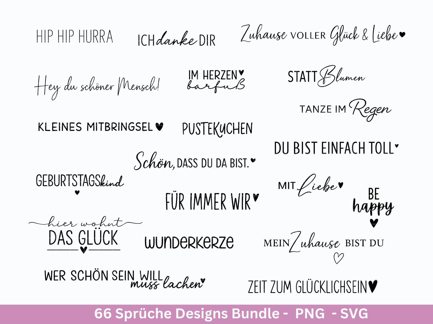 Sprüche SVG Bundle – Plotterdatei & Laserdatei | Klötzchen, Kerzen, Holz, Raysin | Familie, Freundschaft, Liebe, Glück, Zuhause Geschenkidee