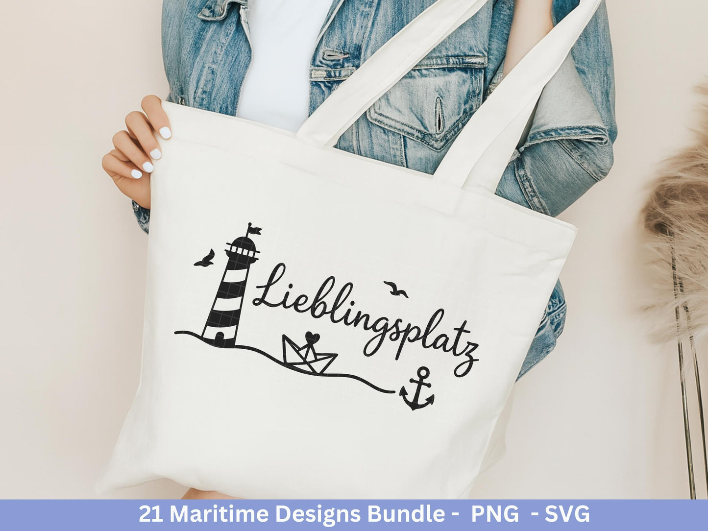 Maritim SVG Bundle – Plotterdatei & Laserdatei | Ahoi, Heimathafen , Leuchtturm | Nordsee Ostsee Liebe | Maritime Sprüche | Geschenkidee