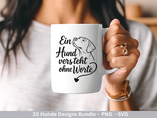 Hunde SVG Bundle – Plotterdatei & Laserdatei | Hunde Sprüche | Hundeliebe Shirtdesign | Cricut Silhouette | Hunde Mama | Geschenkidee Hund