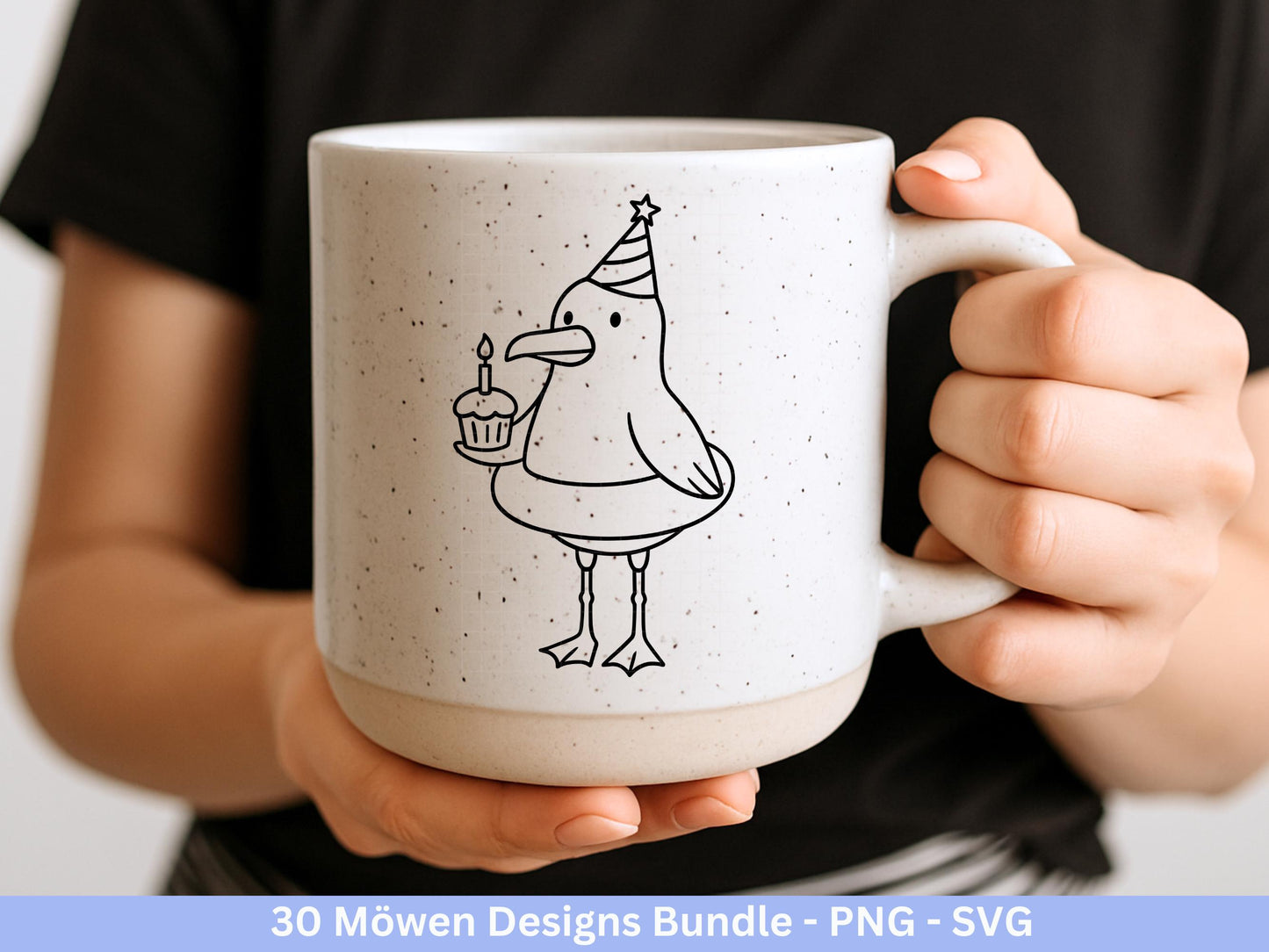 Möwen Plotterdatei Bundle – Maritime Küstenkind Möwe Designs | Nordsee Ostsee SVG | Moin Strandliebe Anker Sommer Cricut Laserdatei