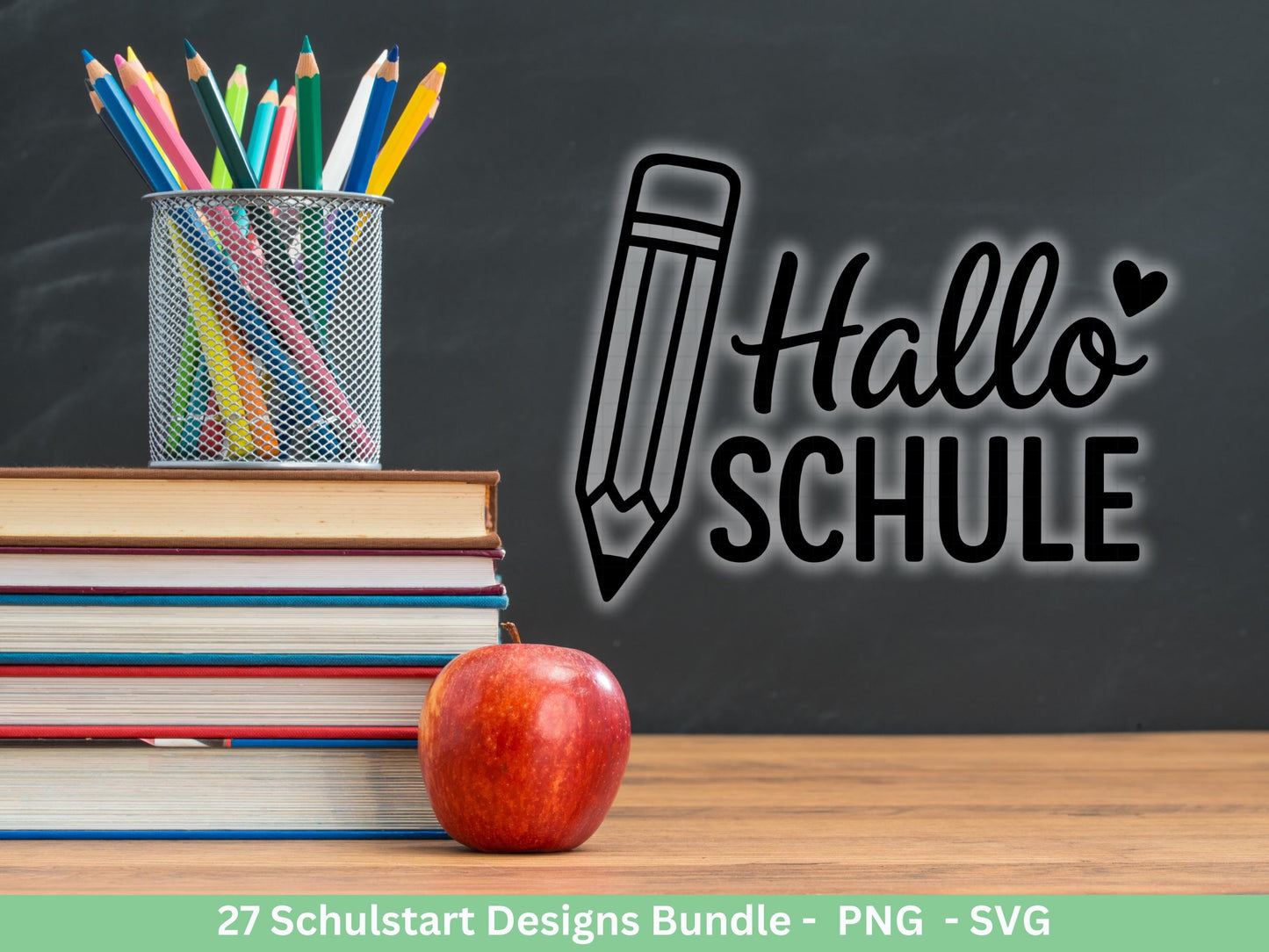 Einschulung Plotterdatei Bundle – Schulkind & Schulstart Sprüche | Deutsche Schule SVG | 1. Klasse Motive | Schulanfang Geschenk Laserdatei