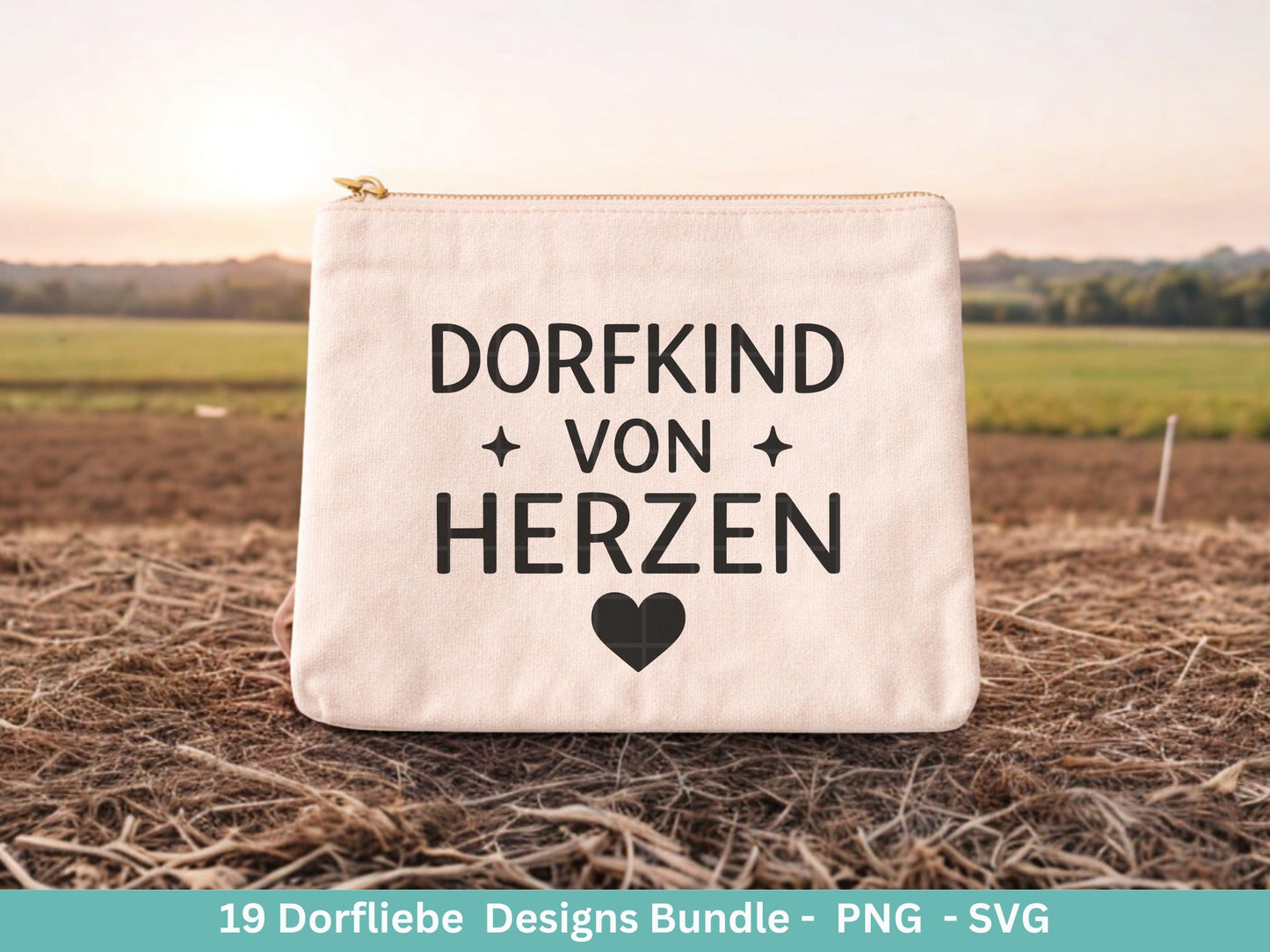Dorfleben Plotterdatei Bundle – Dorfkind Sprüche & Bauernhof Motive | Landliebe SVG PNG | Traktor | Cricut | Laserdatei Holzgravur Geschenk