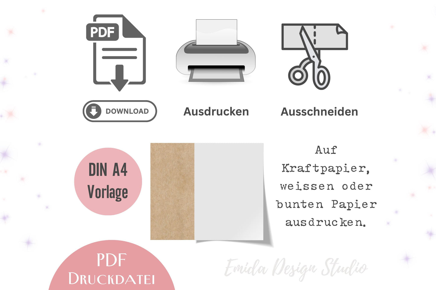 Druckvorlage Geburtstag Glücksbringer – Glückssträhnen Geschenkidee | DIY Mitbringsel Freundin | PDF zum Ausdrucken | Geburtstagsgeschenk