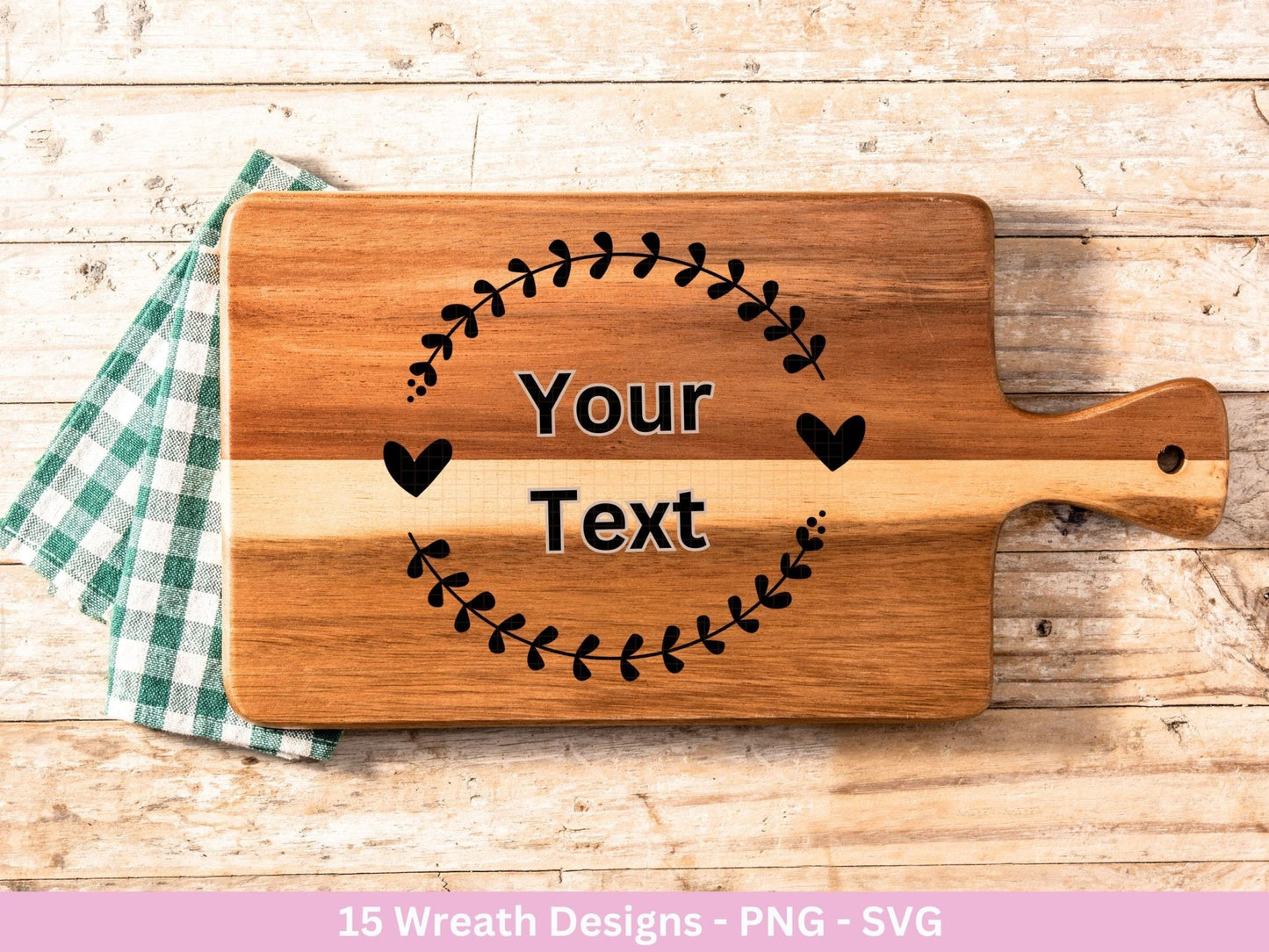 Plotterdatei Blumenkranz - Kränze SVG Bundle - Lorbeerkranz Monogramm - Laserdatei - Osterkranz svg - Cricut Clipart - Frühlingskränze - EmidaDesign
