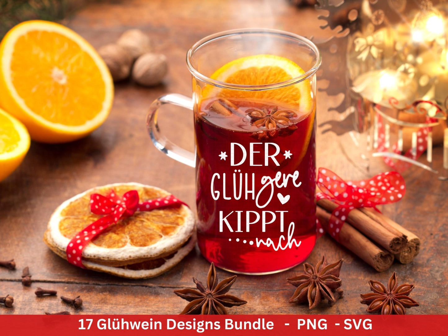 Plotterdatei Glühwein - Glühwein Tassen Sprüche - Glühwein Schriftzüge - Plotterdatei Weihnachten - Laserdatei Glühwein - Cricut Silhouette - EmidaDesign