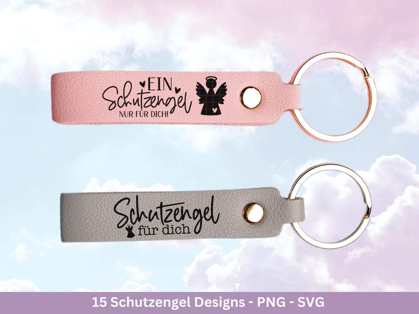 Plotterdatei Schutzengel - Engel svg - Deutsche Sprüche - Laserdatei Schutzengel - Schlüsselanhänger Sprüche - Schutzengel svg - Cricut svg - EmidaDesign