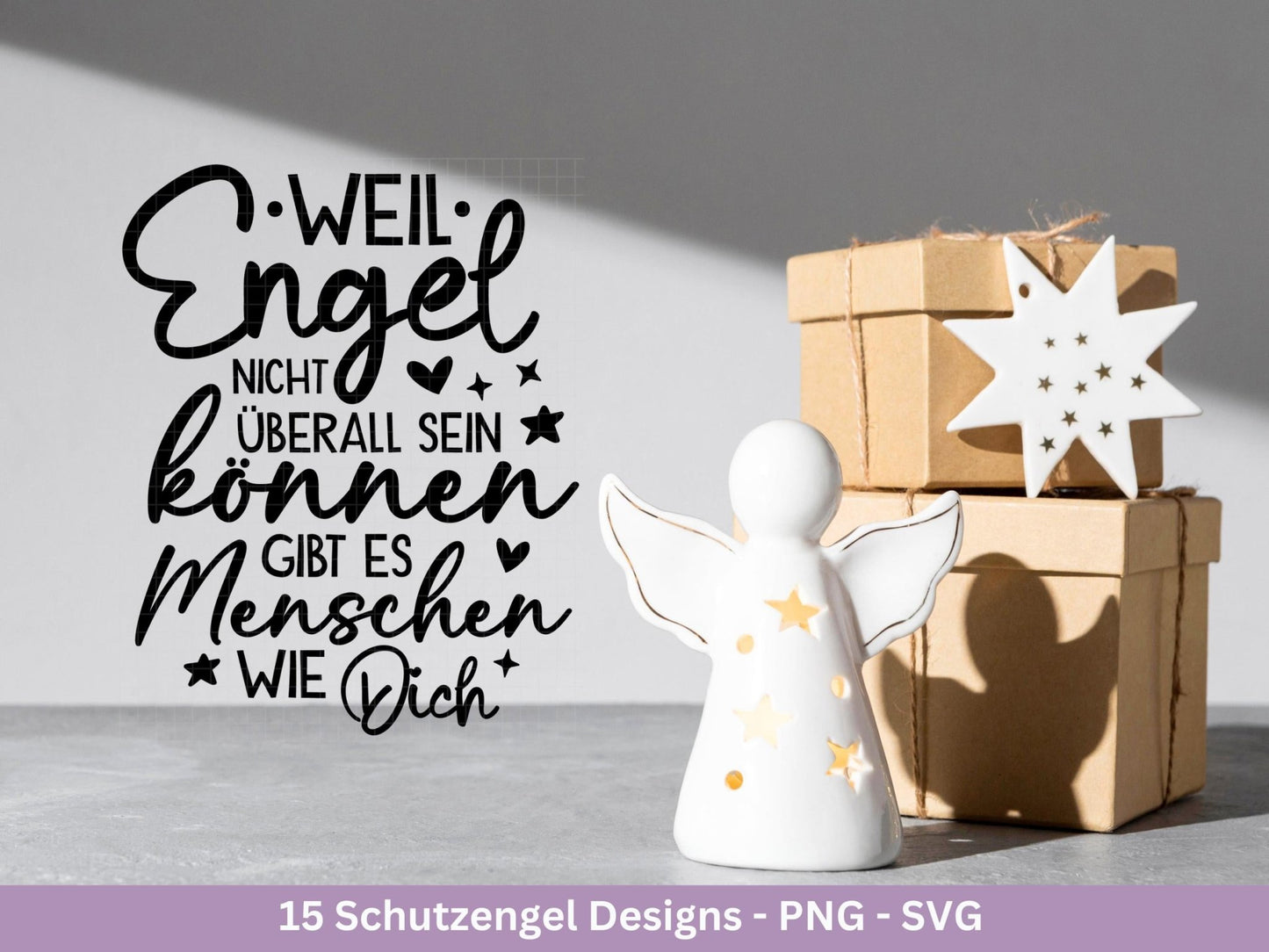 Plotterdatei Schutzengel - Engel svg - Deutsche Sprüche - Laserdatei Schutzengel - Schlüsselanhänger Sprüche - Schutzengel svg - Cricut svg - EmidaDesign