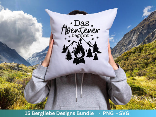 Plotterdatei Wandern - Bergliebe Svg - Wandern Svg - Plotterdatei Camper, Camping Sprüche, Berge Svg - Urlaub Svg - Wanderlust - Laserdatei - EmidaDesign