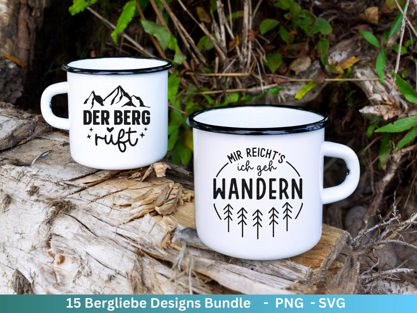 Plotterdatei Wandern - Bergliebe Svg - Wandern Svg - Plotterdatei Camper, Camping Sprüche, Berge Svg - Urlaub Svg - Wanderlust - Laserdatei - EmidaDesign