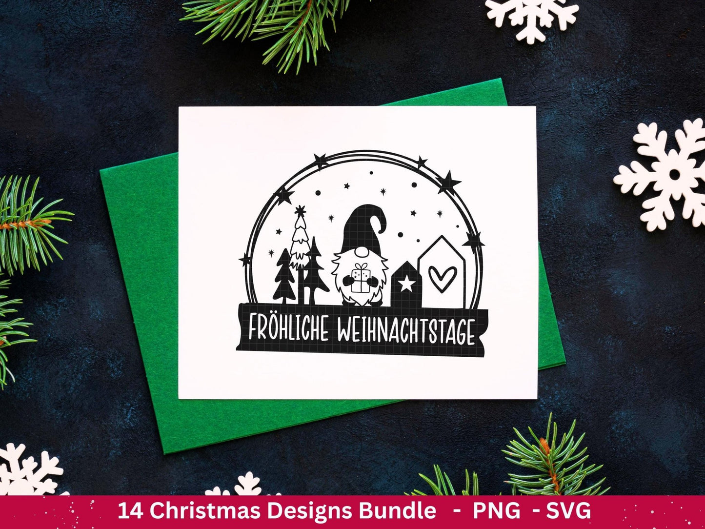 Plotterdatei Weihnachten - Schriftzüge Weihnachten deutsch - Weihnachtshäuser - Plotterdatei Home - Weihnachtswichtel svg - Weihnachten Svg - EmidaDesign