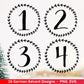 Advent Plotterdatei Svg Png - Plotterdatei 1-4 Adventszahlen Svg -Weihnachten Svg - Silhouette Cricut Download - Weihnachtsgeschenk