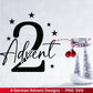 Advent Plotterdatei Svg Png - Plotterdatei 1-4 Adventszahlen Svg -Weihnachten Svg - Silhouette Cricut Download - Weihnachtsgeschenk