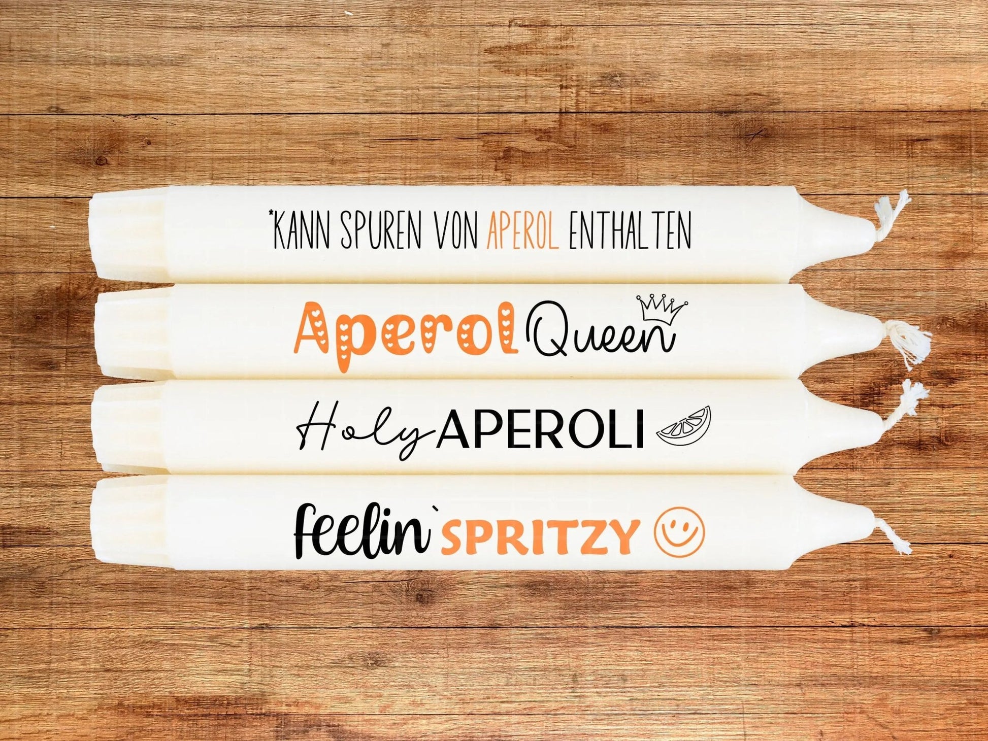 Aperol Kerzen PDF Vorlage - Kerzen Tattoo Vorlage Aperol Spritz - Kerzen selbst gestalten - Kerzensticker Holy Aperoli - Kerzen Deko