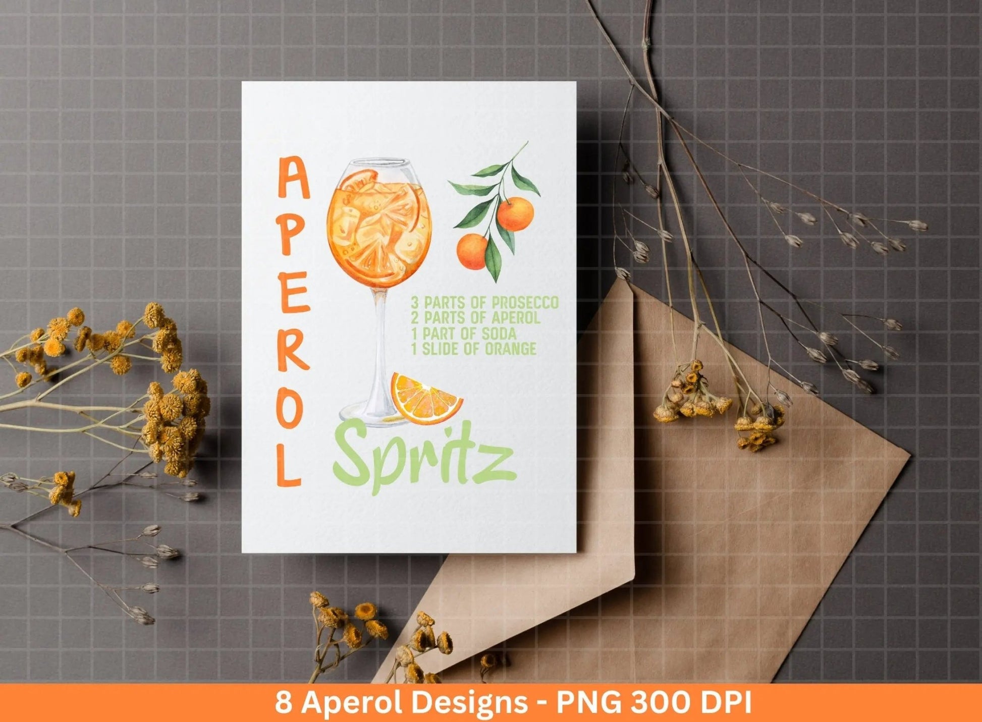 Aperol Spritz Bundle - Aperol Shirt Design png - Aperol Bar Art- Aperol Wall Decor png - Aperol Spritz Watercolor Cocktail - Aperol Poster