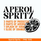 Aperol Spritz svg png - Aperol svg - Aperol Spritztour svg - Cricut Silhouette Studio Plotterdatei SVG - Shirt Aperol Spritz svg - Digital