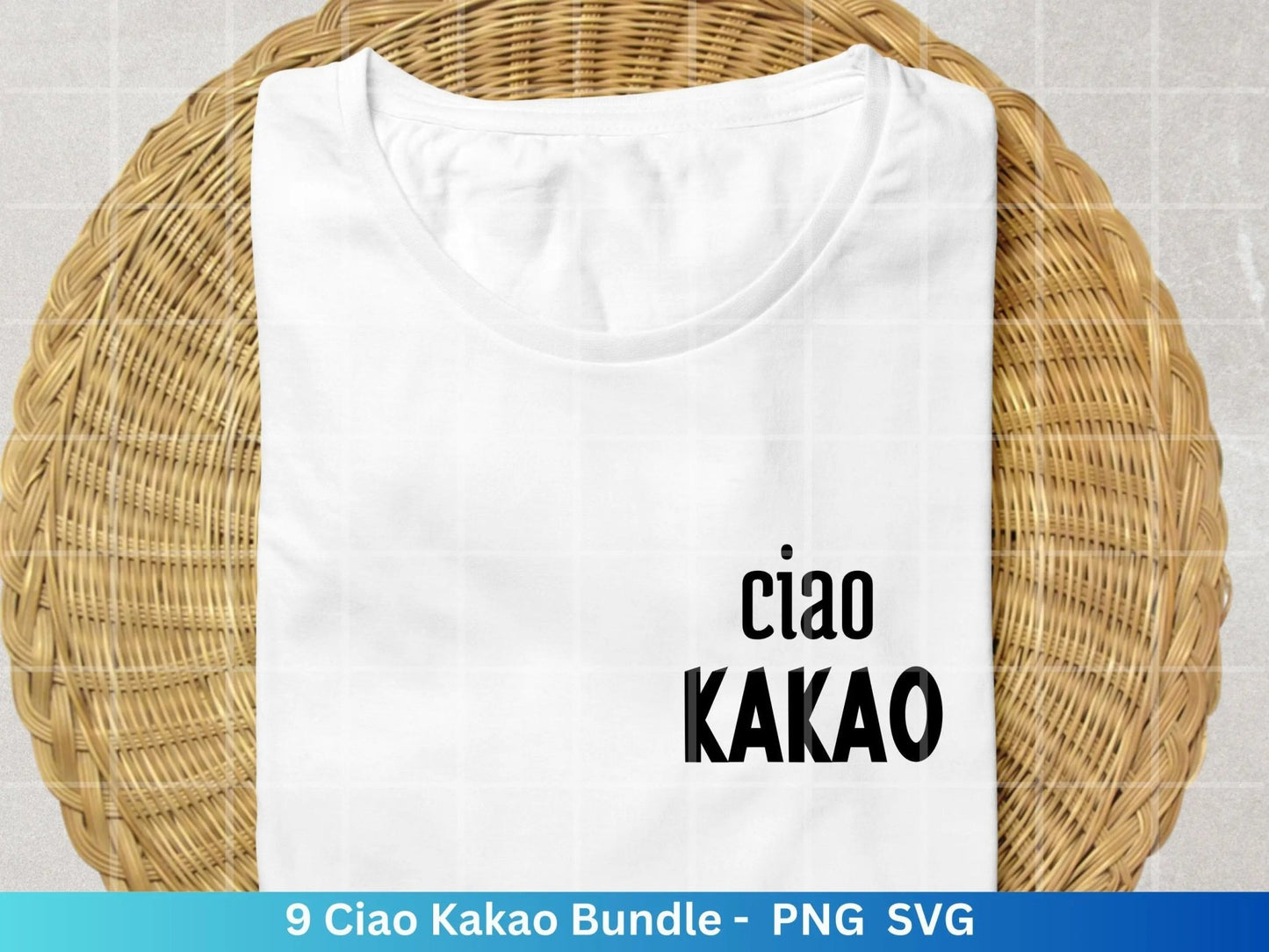 Ciao Kakao svg png Bundle - Ciao Kakao Plotterdatei - deutsche Sprüche svg - Shirt Design Svg - Cricut Silhouette Studio Plotterdatei SVG