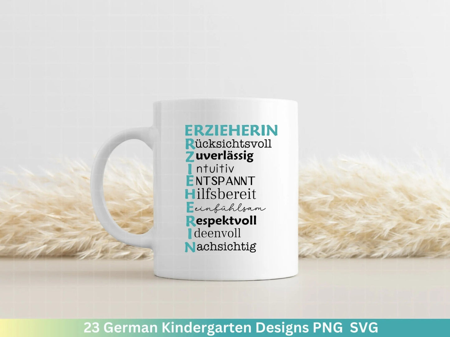 Deutsche Erzieherin Plotterdatei Svg - Erzieher Svg - Kindergarten Abschied Svg - Danke Svg - Cricut Silhouette Vielen Dank Clipart Geschenk