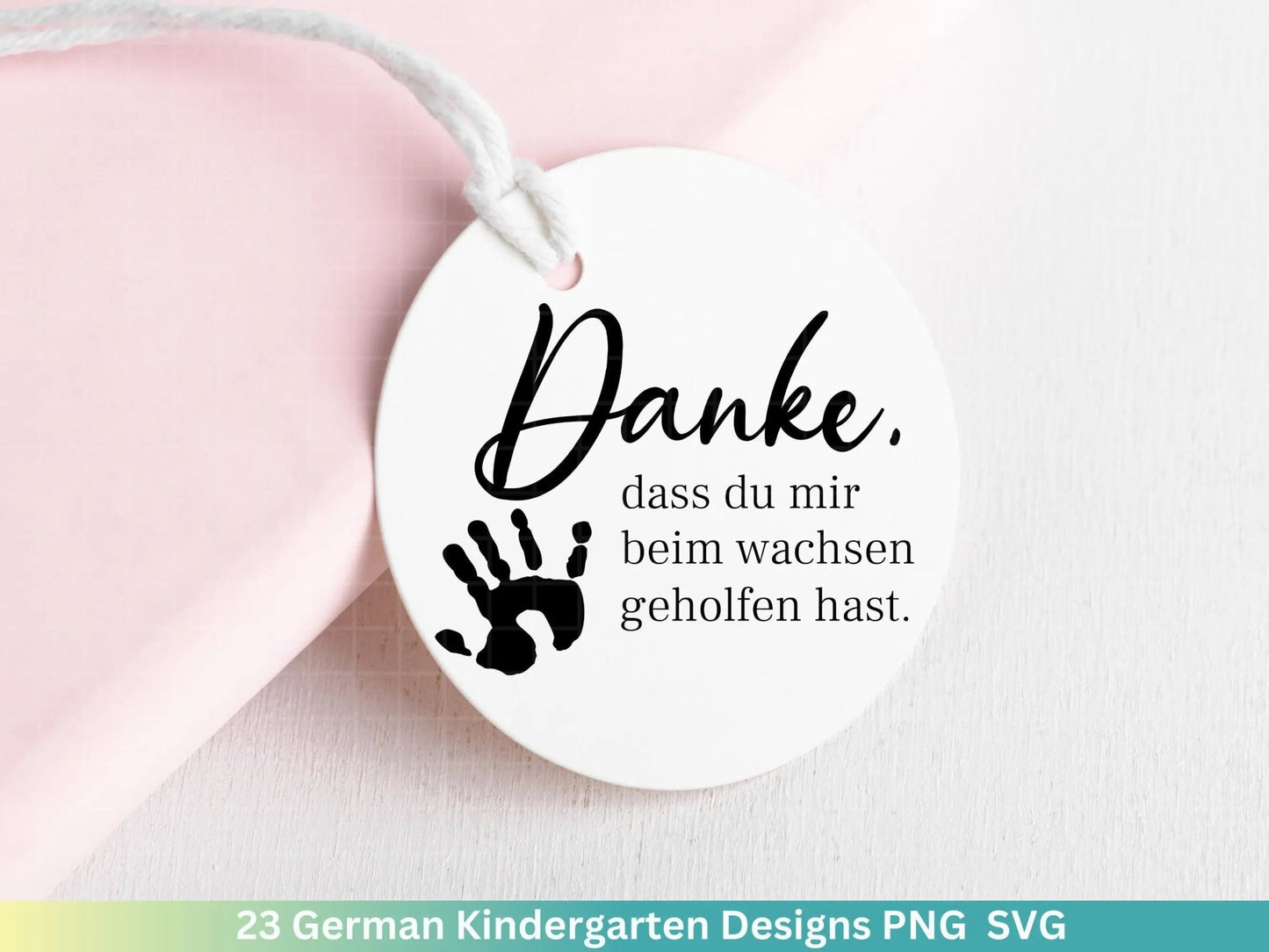 Deutsche Erzieherin Plotterdatei Svg - Erzieher Svg - Kindergarten Abschied Svg - Danke Svg - Cricut Silhouette Vielen Dank Clipart Geschenk