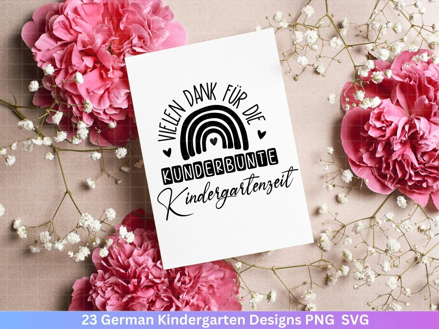 Deutsche Erzieherin Plotterdatei Svg - Erzieher Svg - Kindergarten Abschied Svg - Danke Svg - Cricut Silhouette Vielen Dank Clipart Geschenk