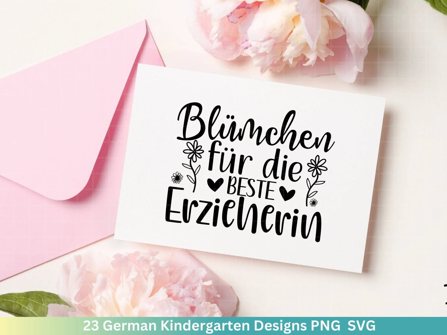 Deutsche Erzieherin Plotterdatei Svg - Erzieher Svg - Kindergarten Abschied Svg - Danke Svg - Cricut Silhouette Vielen Dank Clipart Geschenk