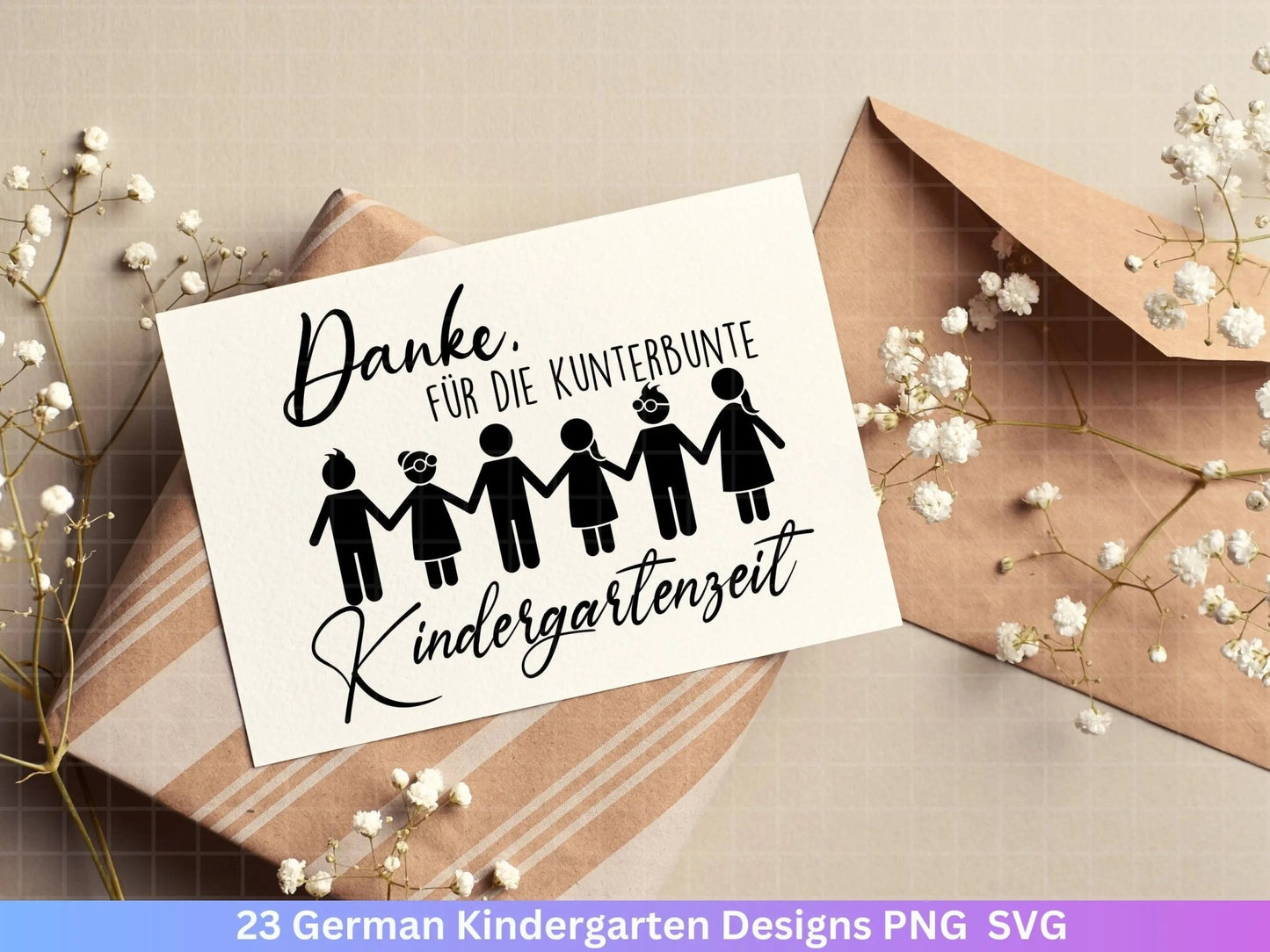 Deutsche Erzieherin Plotterdatei Svg - Erzieher Svg - Kindergarten Abschied Svg - Danke Svg - Cricut Silhouette Vielen Dank Clipart Geschenk