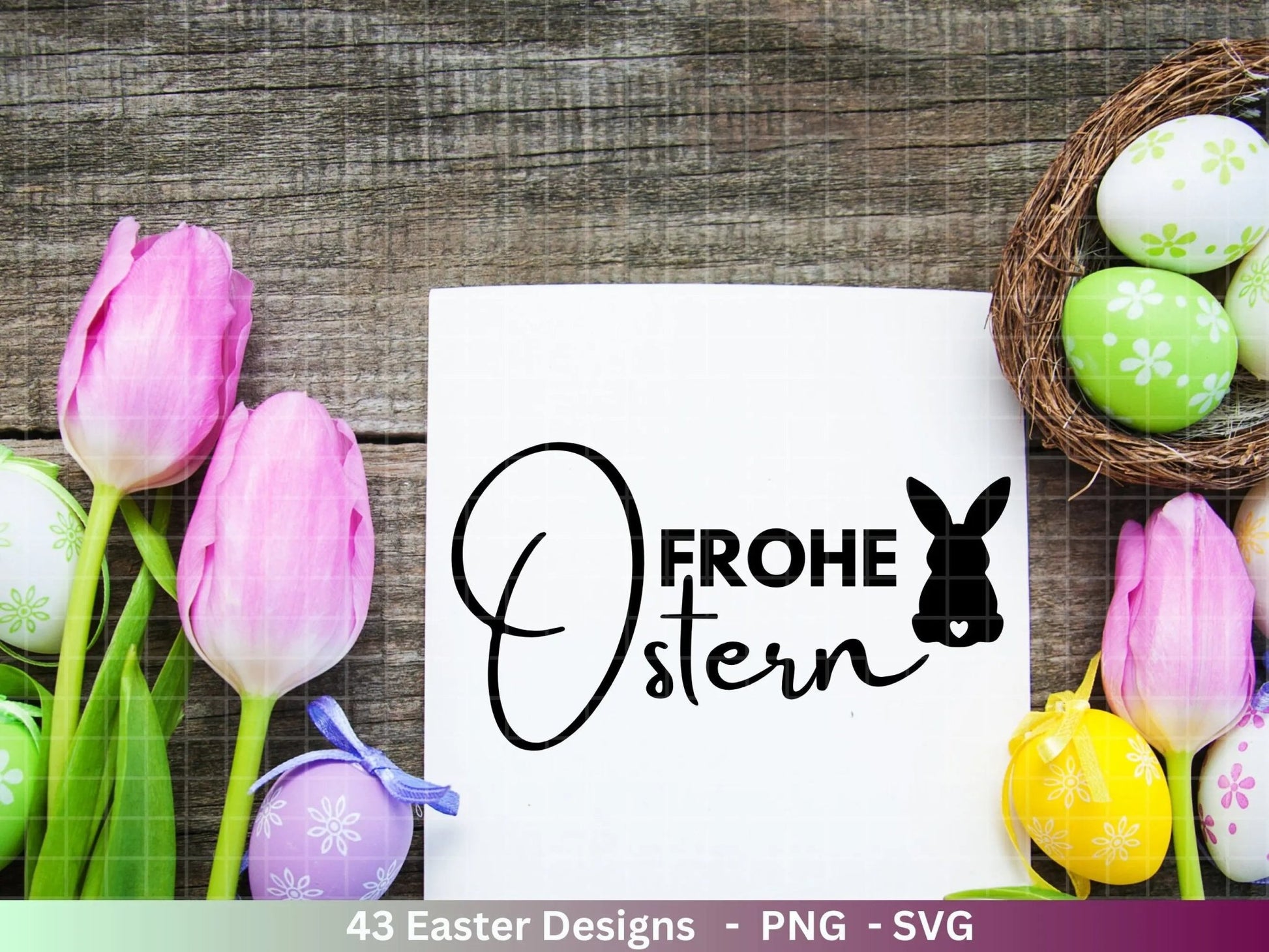 Deutsche Ostern Plotterdatei Bundle svg - Ostern Designs deutsch - Ostern Cricut Silhouette - Ostern Schriftzüge - Digistamp Frohe Ostern