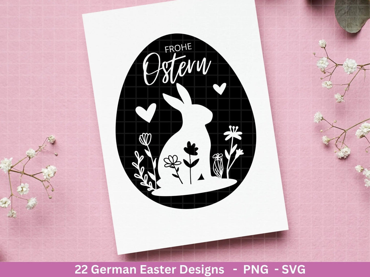 Deutsche Ostern Plotterdatei Bundle svg - Ostern Designs deutsch - Ostern Cricut Silhouette - Ostern Schriftzüge - Digistamp Frohe Ostern