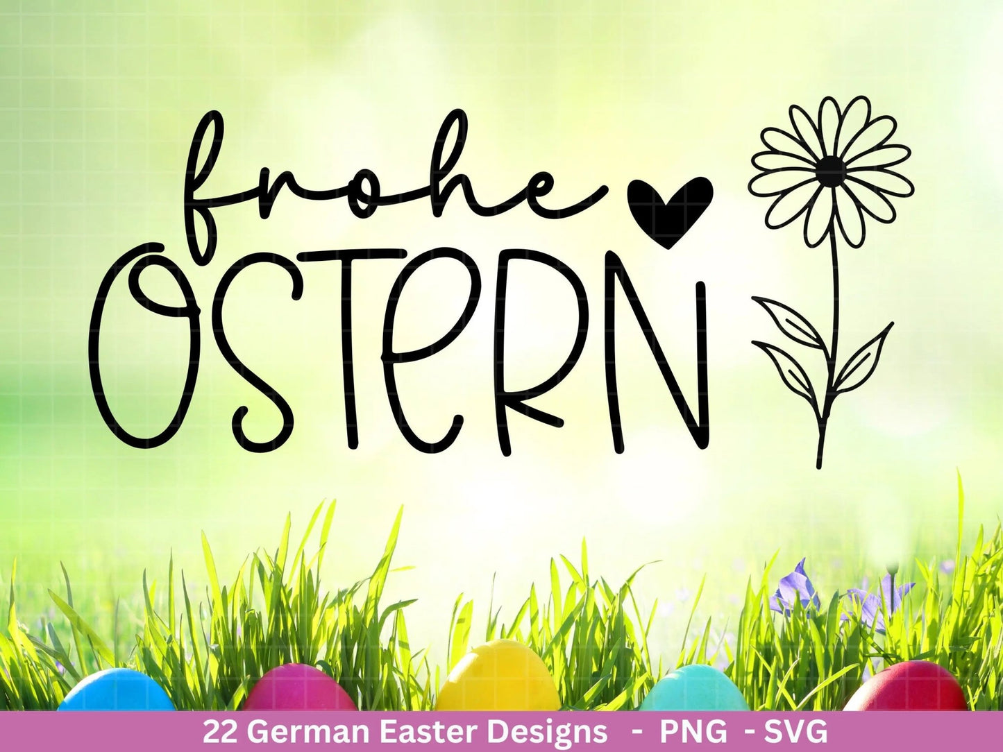 Deutsche Ostern Plotterdatei Bundle svg - Ostern Designs deutsch - Ostern Cricut Silhouette - Ostern Schriftzüge - Digistamp Frohe Ostern