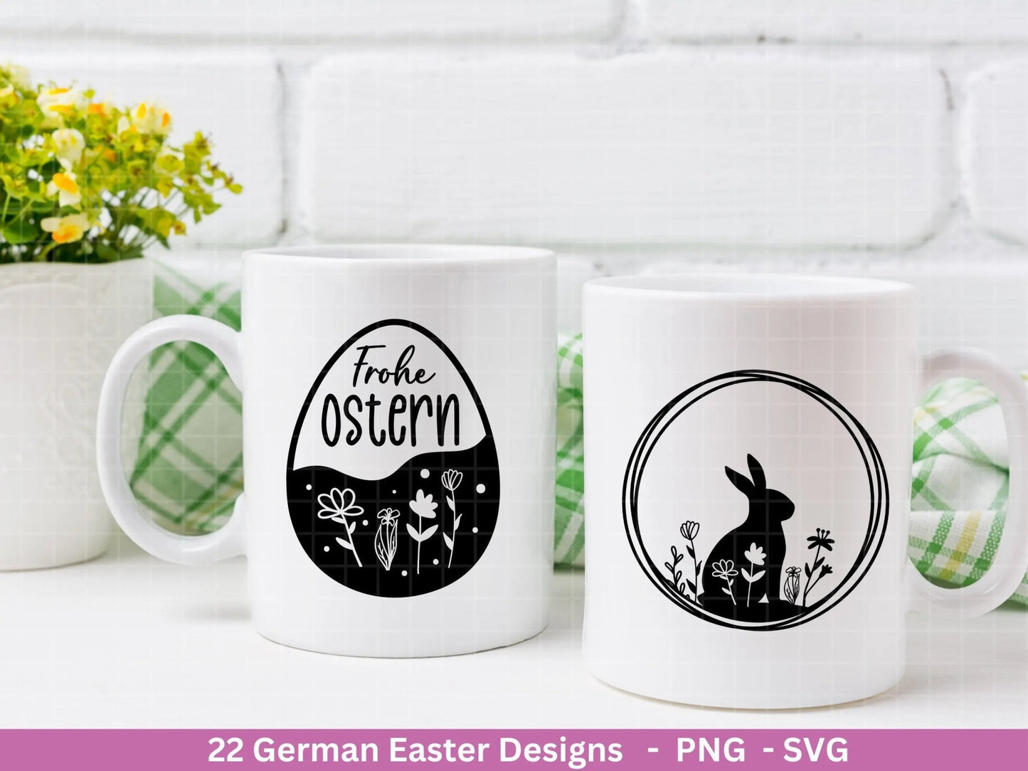 Deutsche Ostern Plotterdatei Bundle svg - Ostern Designs deutsch - Ostern Cricut Silhouette - Ostern Schriftzüge - Digistamp Frohe Ostern