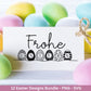 Deutsche Ostern Plotterdatei Bundle svg - Ostern Designs deutsch - Ostern Cricut Silhouette - Ostern Schriftzüge - Digistamp Frohe Ostern - EmidaDesign