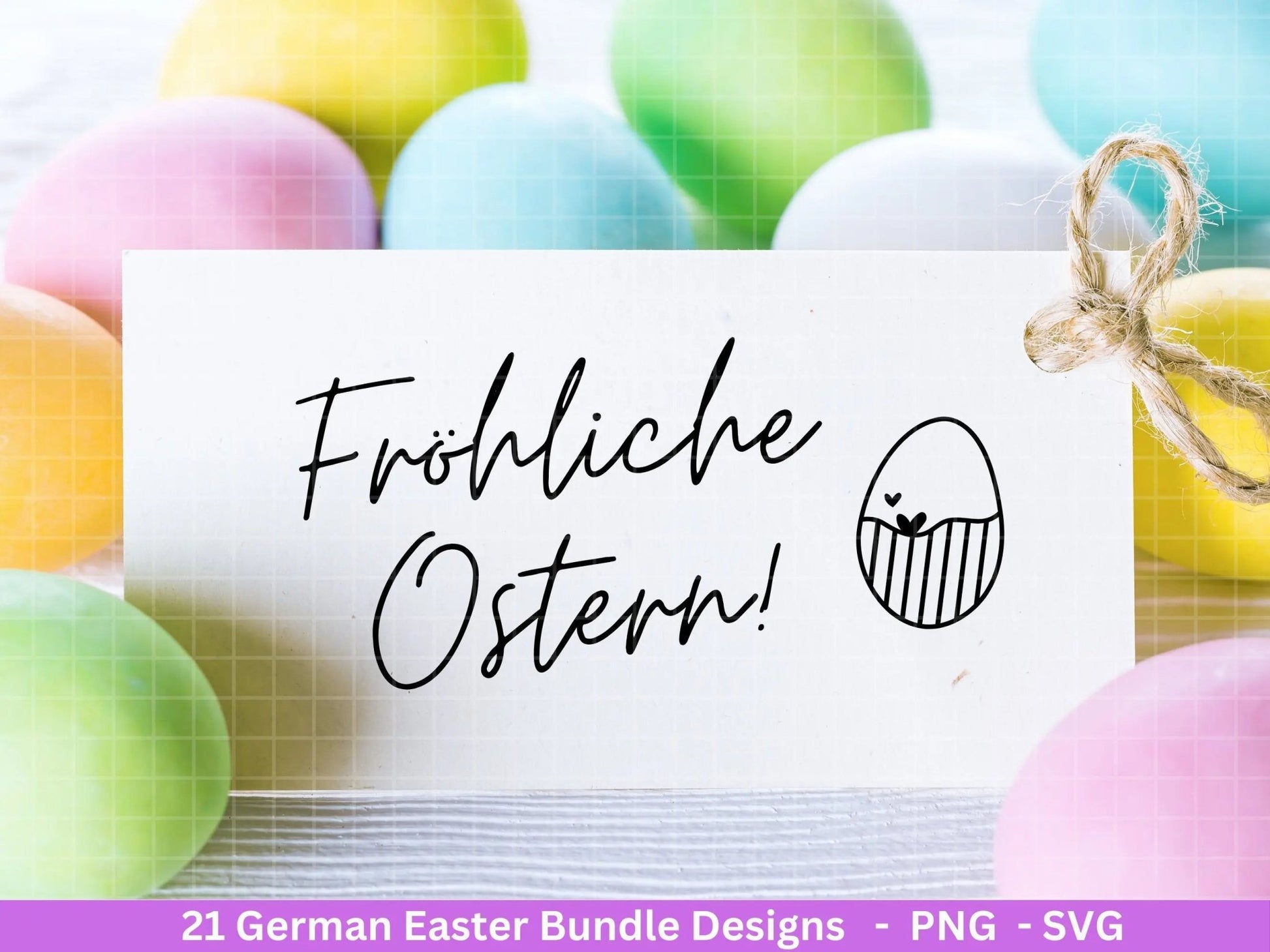 Deutsche Ostern Plotterdatei Bundle svg - Ostern Designs deutsch - Ostern Cricut Silhouette - Ostern Schriftzüge - Digistamp Frohe Ostern