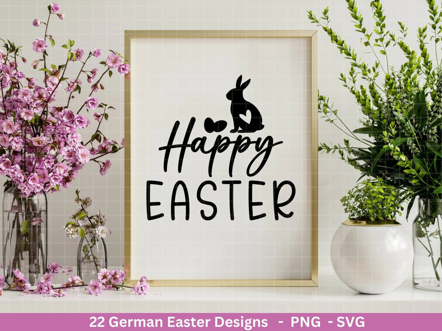 Deutsche Ostern Plotterdatei Bundle svg - Ostern Designs deutsch - Ostern Cricut Silhouette - Ostern Schriftzüge - Digistamp Frohe Ostern