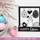 Deutsche Ostern Plotterdatei Bundle svg - Ostern Designs deutsch - Ostern Cricut Silhouette - Ostern Schriftzüge - Digistamp Frohe Ostern - EmidaDesign