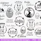 Deutsche Ostern Plotterdatei Bundle svg - Ostern Designs deutsch - Ostern Cricut Silhouette - Ostern Schriftzüge - Digistamp Frohe Ostern