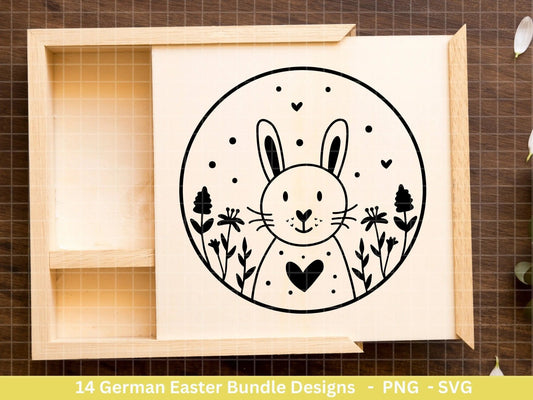 Deutsche Ostern Plotterdatei Bundle svg - Ostern Designs deutsch - Ostern Cricut Silhouette - Ostern Schriftzüge - Digistamp Ostern